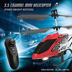 Universal Hélicoptère métal mini RC parasite RC hélicoptère 3,5 canaux une clé vol hélicoptère extérieur drôle silence 2.4GHz longue portée drone jouets pour enfants | RC Helicopter (rouge)