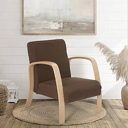 Ahd Amazing Home Design Fauteuil d'étude ergonomique en bois design scandinave Frederiksberg, Couleur: Marron