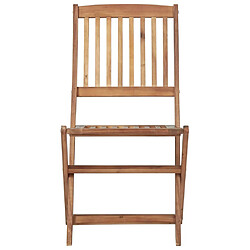 Avis Maison Chic Lot de 2 Chaises pliables d'extérieur| Chaises Relax de jardin Bois d'acacia solide -GKD80966