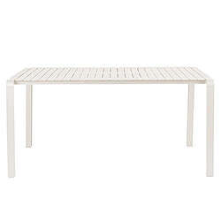 Mes Table de jardin 168,5x87,2x75 cm en aluminium blanc - VONDEL