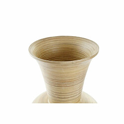 Avis Vase DKD Home Decor Naturel Argenté Doré Nacre noire Bambou Tropical Feuille d'une plante (25 x 25 x 53 cm)