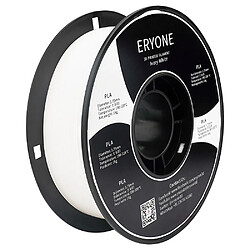 None Filament PLA ERYONE pour imprimante 3D 1,75 mm Tolérance 0,03 mm 1 kg (2,2 lbs)/bobine - Blanc ivoire