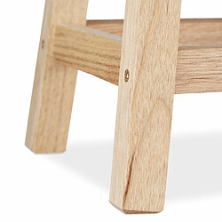 Avis Helloshop26 Tabouret repose-pied en bois support pour pot de fleurs et plantes en noyer 13_0002791