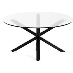 LF SALON Table basse Table basse Arya ronde pieds noir 