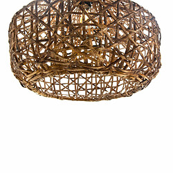 Suspension Thai Natura Noir Métal Rotin 60 W 42 x 47 x 42 cm