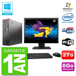 PC Fujitsu Esprimo E520 Ecran 19" G3220 RAM 8Go Disque 2To Graveur DVD Wifi W7 - Occasion