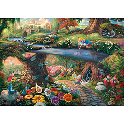 Schmidt Puzzle 1000 pièces : Alice au pays des merveilles, Disney, Thomas Kinkade 