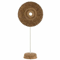 Paris Prix Statuette Déco Cercle sur Pied 62cm Marron & Blanc