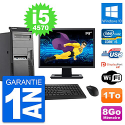 PC Tour Lenovo M83 Ecran 19" Core i5-4570 RAM 8Go Disque Dur 1To Windows 10 Wifi · Occasion 