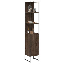 vidaXL Armoire de bain chêne marron 33x33x185,5 cm bois d'ingénierie