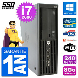 PC HP WorkStation Z210 SFF Intel Core i7-2600 RAM 8Go SSD 240Go Windows 10 Wifi · Occasion 