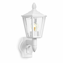 Steinel lampe d'extérieur L 15 blanc, applique d'extérieur classique, lanterne, max. 60 W, E27, lampe d'extérieur sans détecteur de mouvement 