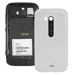 Wewoo Coque arrière blanc pour Nokia Lumia 822 Surface lisse en plastique couvercle du boîtier arrière 