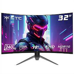 Moniteur de jeu incurvé KTC H32S17F 32'', panneau HVA 1920*1080, taux de rafraîchissement de 240 Hz