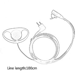 Avis YYH Universal D Shape 2 Pin PTT Casise Eive pour Motorola GP3688 GP88S GP88