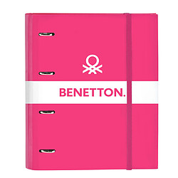 Reliure à anneaux Benetton Raspberry Fuchsia (27 x 32 x 3.5 cm)