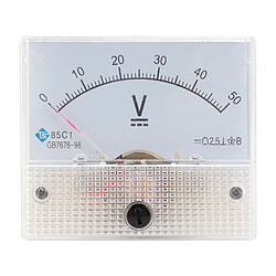 85C1 Voltmètre De Panneau Analogique Voltmètre DC Volt Voltmètre Jauge DC 0-50V pas cher