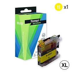 Compatible Brother LC22UY Cartouche d'encre jaune marque Toner Services