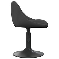 Avis vidaXL Chaises pivotantes à manger lot de 4 noir velours