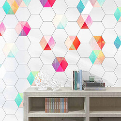 10pcs mur Hexagonal Carrelage Stickers cuisine Huile Preuve Stickers muraux 