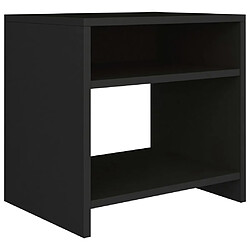 Avis vidaXL Tables de chevet 2 pcs Noir 40x30x40 cm Bois d'ingénierie