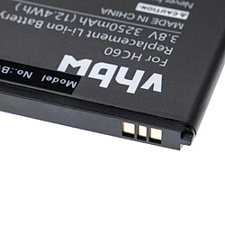 vhbw Batterie remplacement pour Motorola HC60 pour smartphone (3250mAh, 3,8V, Li-polymère)