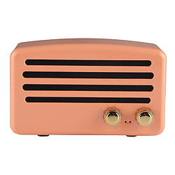 Wewoo Enceinte Bluetooth Orange Haut-Parleur Stéréo Portable Sans Fil V4.2 avec Cordon, Microphone Intégré, Appels Mains Libres & Carte TF & AUX IN & FM, Distance Bluetooth: 10m