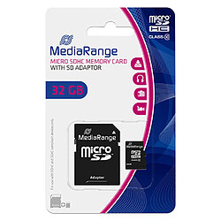 Carte mémoire micro SDHC avec adaptateur 32 Go - classe 10 