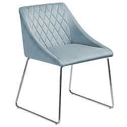 Acheter Beliani Chaise de salle à manger ARCATA Set de 2 Velours Bleu clair