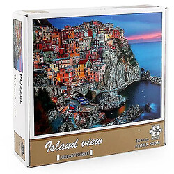 Universal 1000 pièces vue de l'île puzzle bricolage puzzle jouets assemblage image déco pas cher