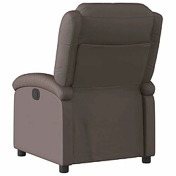 Avis Maison Chic Fauteuil Relax pour salon, Fauteuil inclinable marron foncé cuir véritable -GKD58553