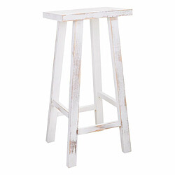 Tabouret Alexandra House Living Blanc Pin 25 x 70 x 35 cm 