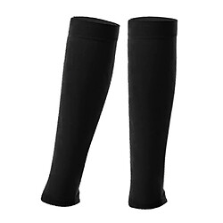 Acheter Chaussettes Compression Manche Mollet Varices Veines Genou Bas Bas Noir 3XL