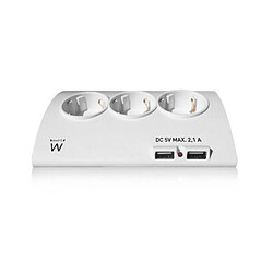 Totalcadeau Prise multiple 5 Schuko + 2 USB - Multi prise avec USB pas cher