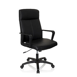 Chaise de bureau / chaise de direction LISSO similicuir noir hjh OFFICE pas cher