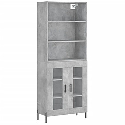 Maison Chic Buffet,Meuble de Rangement,commode pour salon,Cuisine Gris béton 69,5x34x180 cm Bois d'ingénierie -MN72409