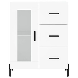 Maison Chic Buffet,Meuble de Rangement,commode pour salon,Cuisine blanc 69,5x34x90 cm bois d'ingénierie -MN35329 pas cher