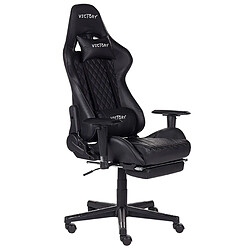 Beliani Chaise de gamer en cuir PU noir VICTORY