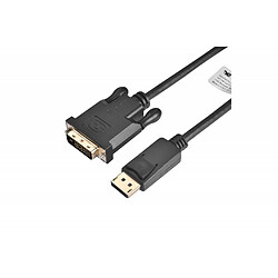 Câble DisplayPort vers DVI On Earz Mobile Gear 1.8 m Noir