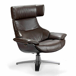 Angel Cerda Fauteuil pivotant en cuir avec relax