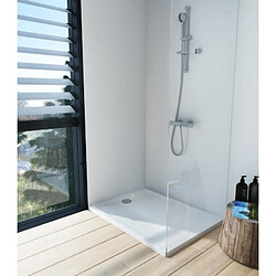 Receveur à poser ou à encaster ultra plat 90X90X4 CASCADE VITRA