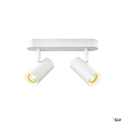 Applique et plafonnier intérieur à LED SLV NOBLO, double, blanc, 16W, 2700K, variable