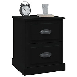 Acheter Maison Chic Table de chevet - Table de Nuit noir 39x39x47,5 cm bois d’ingénierie