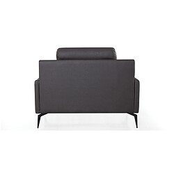 Acheter La Maison Du Canapé Fauteuil cuir Design MAYRON Marron