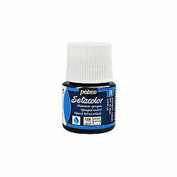 Pebeo Peinture textile Setacolor opaque effet métallique - Noir de jais - 45 ml