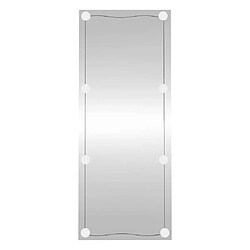 Maison Chic Miroir mural avec lumières LED | Miroir Décoration pour Maison Salle de Bain 40x100 cm verre rectangulaire -GKD23569