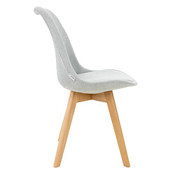 Avis Ensemble de 4 chaises de salle à manger, chaise rétro scandinave tapissée ML-Design