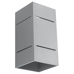 Luminaire Center Applique murale BLOCCO aluminium gris 1 ampoule Matériau : aluminium  Coloris : gris   Dimensions en Cm : 20 x 10 x 10  Nombre d'ampoules : 1  Type d'ampoule : G9  Puissance en Watts (W) : 40  Ampoules incl