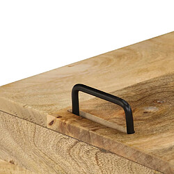 Avis vidaXL Table de chevet Bois de manguier massif 40x34x47 cm