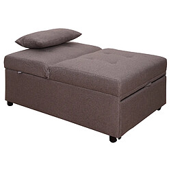 Avis Alter Fauteuil lit simple, avec oreiller et matelas inclus, Pouf convertible en lit, en tissu rembourré, Fabriqué en Italie, 191x79h45 cm, Couleur gris tourterelle